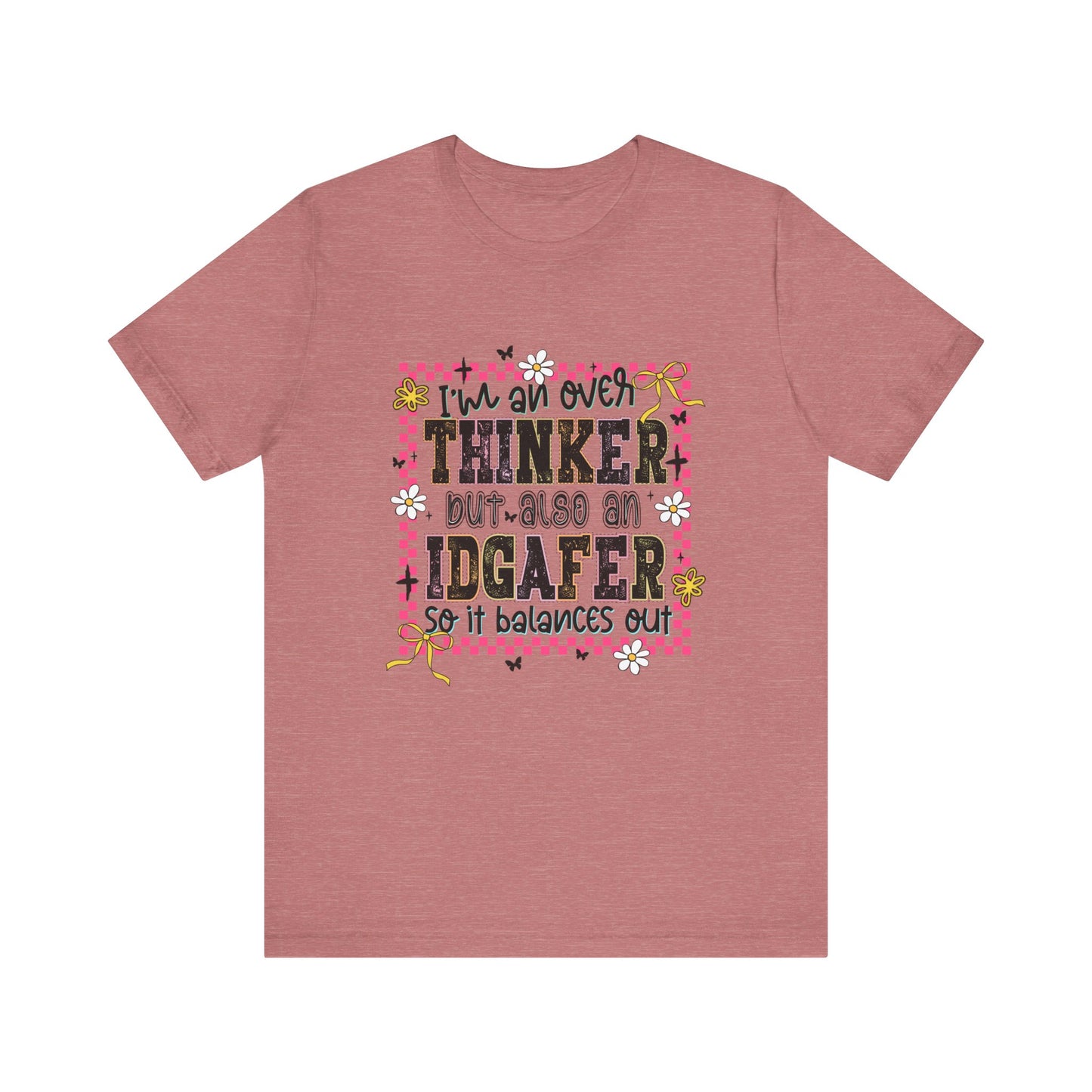 Whimsical Thinker Tee - Funny Graphic T-Shirt, Perfect Gift for Friends, Casual Wear, Birthday Gift, Everyday Comfort