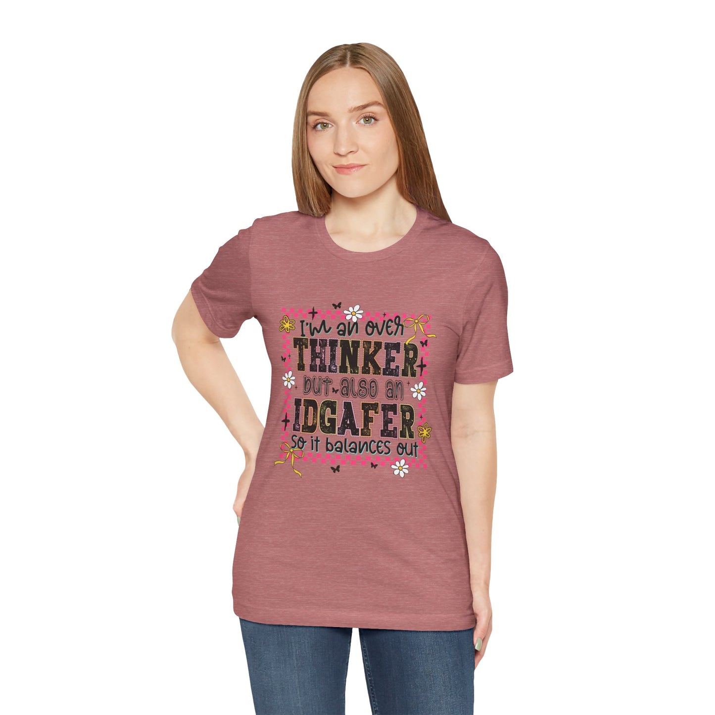 Whimsical Thinker Tee - Funny Graphic T-Shirt, Perfect Gift for Friends, Casual Wear, Birthday Gift, Everyday Comfort