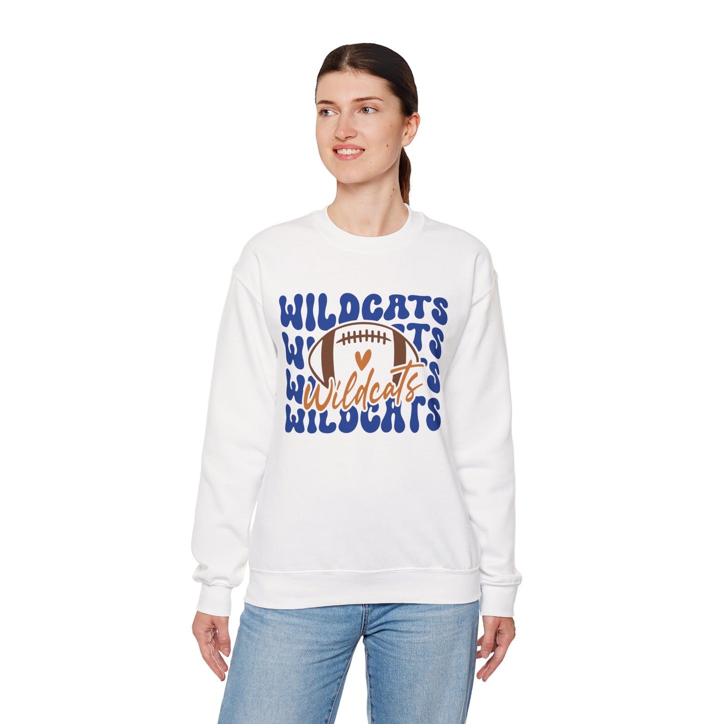 Wildcats Crewneck Sweatshirt, Cozy Sportswear for Fans, Unisex Casual Outfit, Perfect for Game Day or Gifting, Team Spirit Apparel
