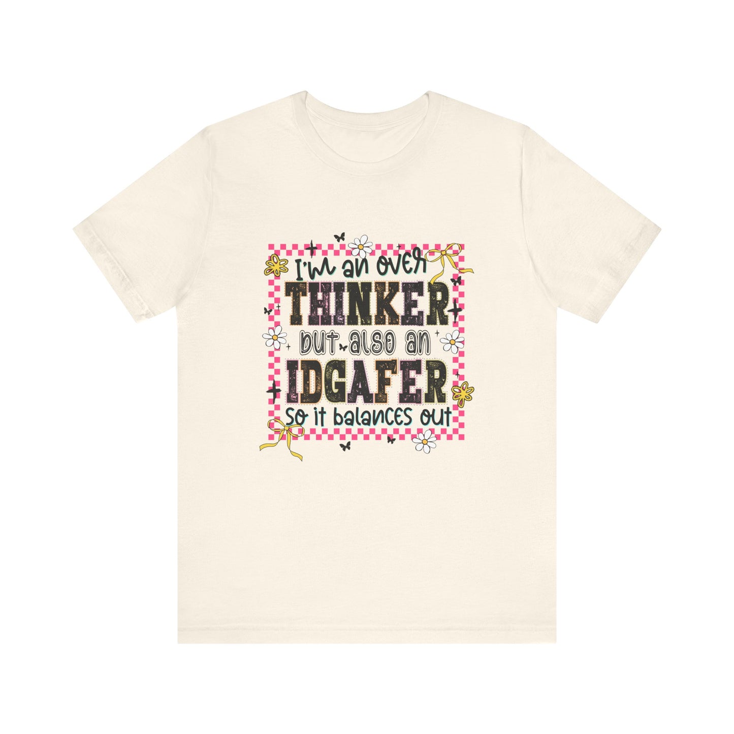 Whimsical Thinker Tee - Funny Graphic T-Shirt, Perfect Gift for Friends, Casual Wear, Birthday Gift, Everyday Comfort