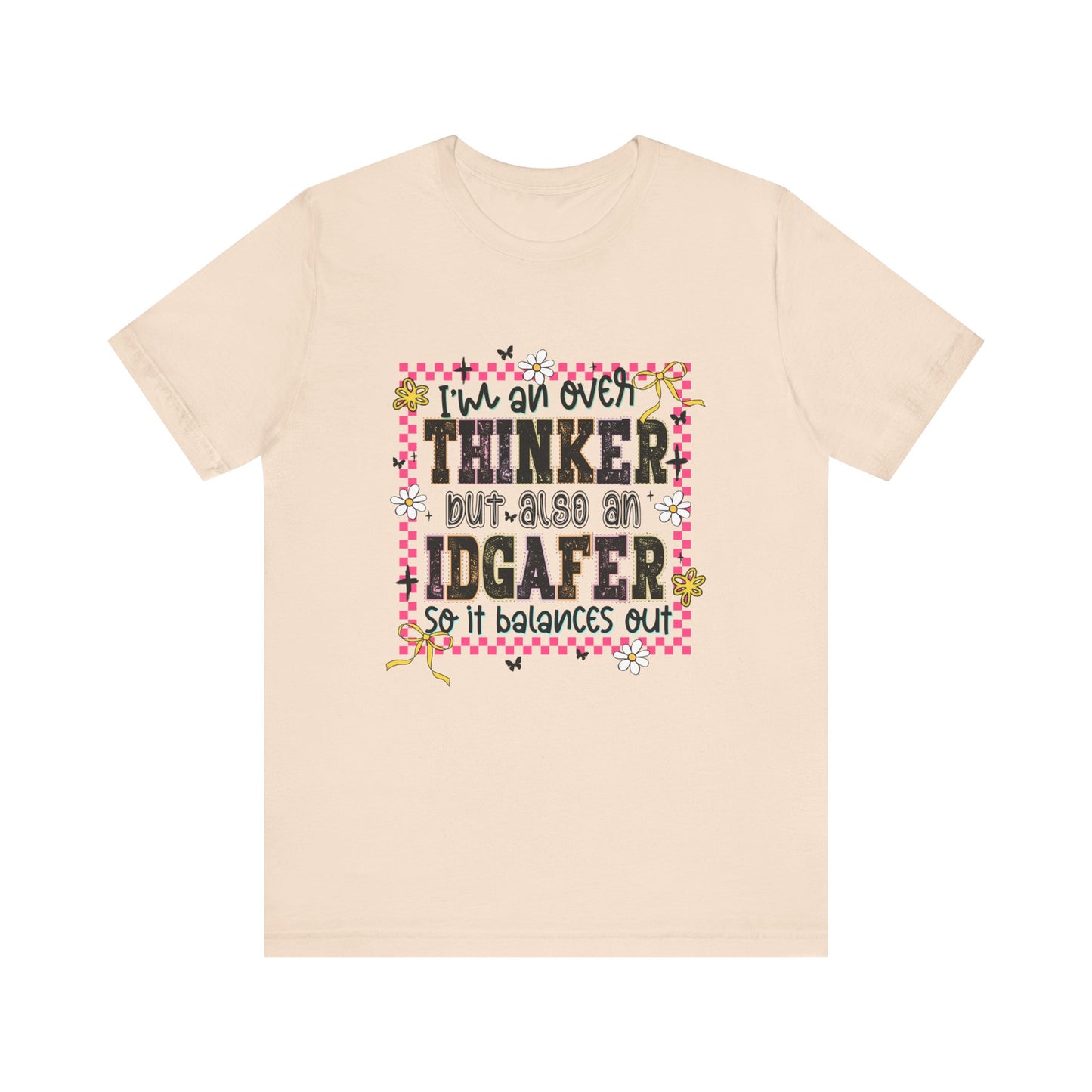 Whimsical Thinker Tee - Funny Graphic T-Shirt, Perfect Gift for Friends, Casual Wear, Birthday Gift, Everyday Comfort