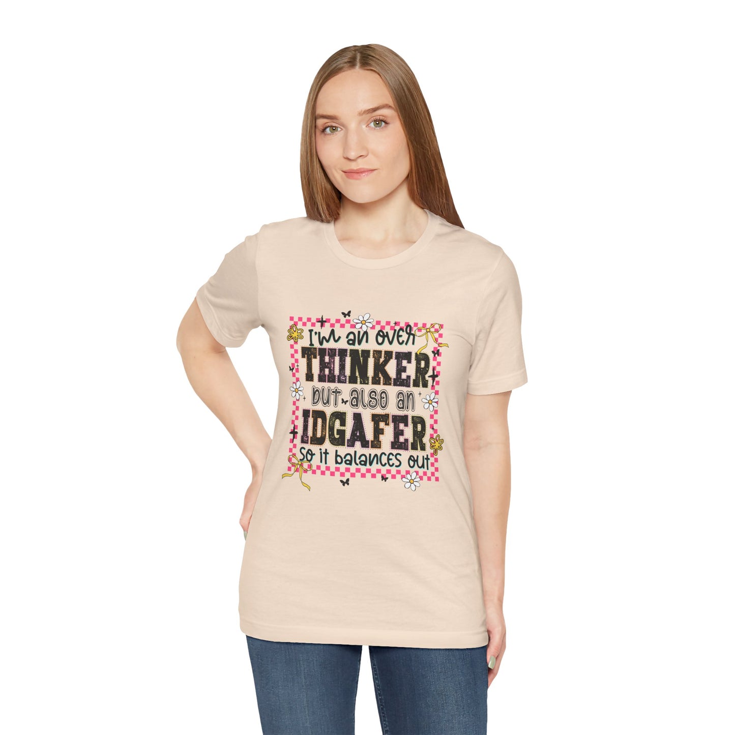 Whimsical Thinker Tee - Funny Graphic T-Shirt, Perfect Gift for Friends, Casual Wear, Birthday Gift, Everyday Comfort