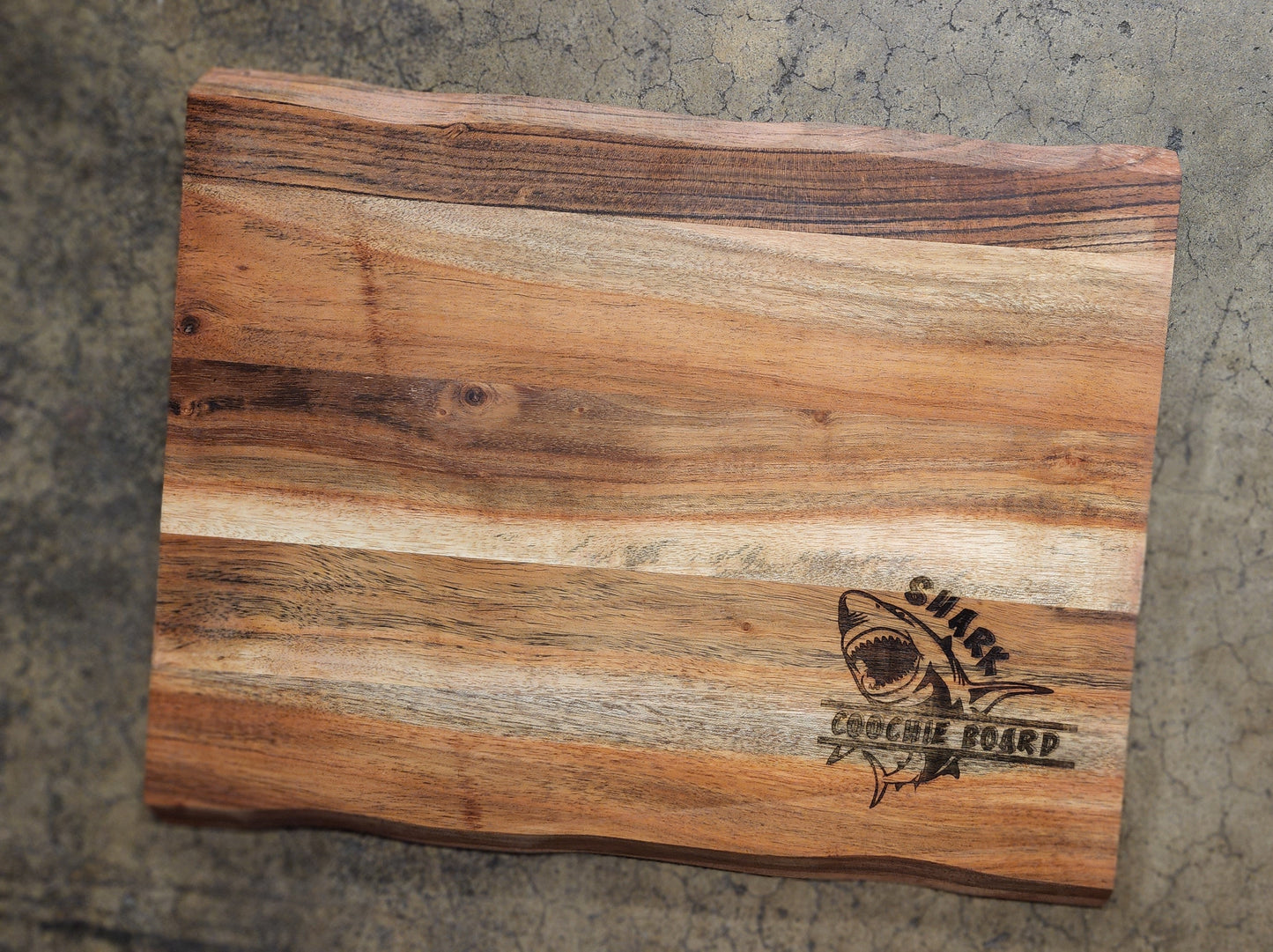 SHARK COOCHIE Live Edge Charcuterie Board