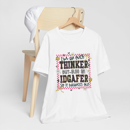 Whimsical Thinker Tee - Funny Graphic T-Shirt, Perfect Gift for Friends, Casual Wear, Birthday Gift, Everyday Comfort