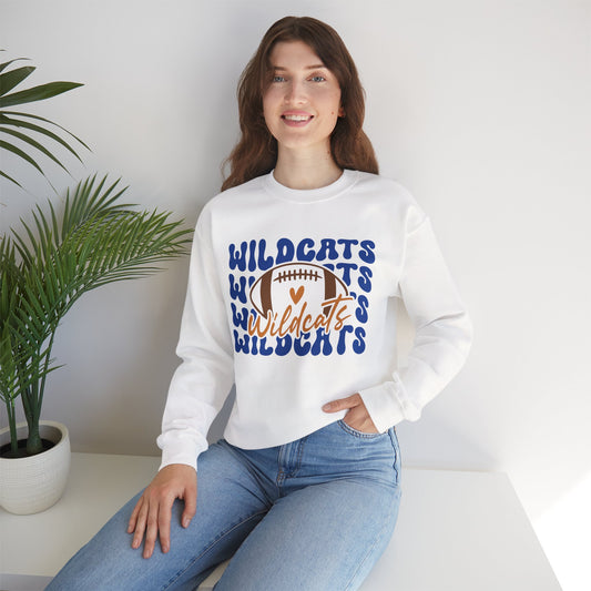 Wildcats Crewneck Sweatshirt, Cozy Sportswear for Fans, Unisex Casual Outfit, Perfect for Game Day or Gifting, Team Spirit Apparel