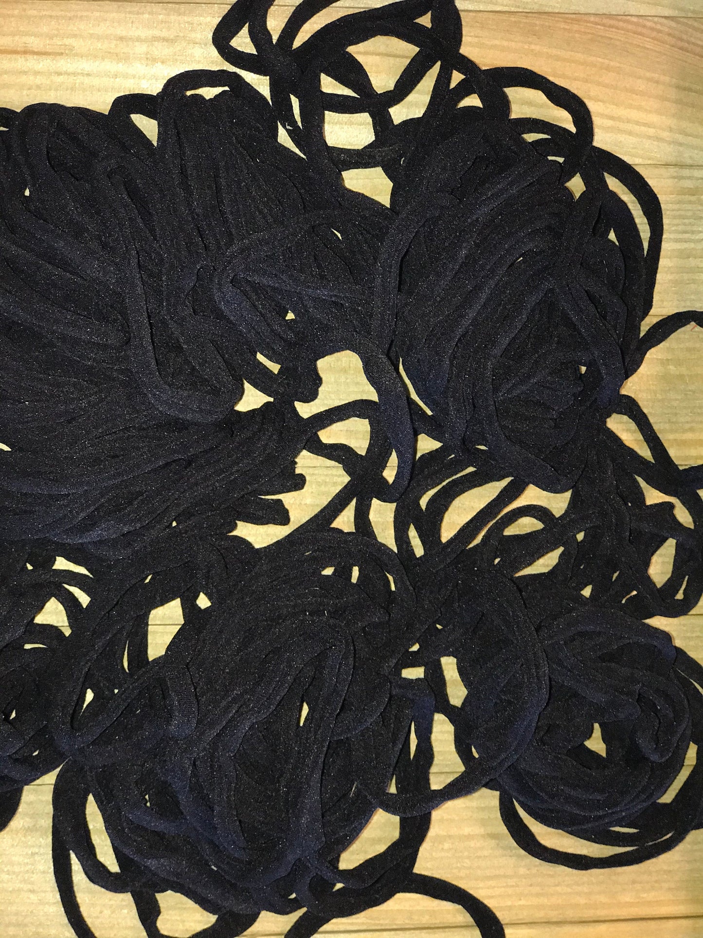 Soft, Amazing Nylon Headbands. Black Pack of Bands