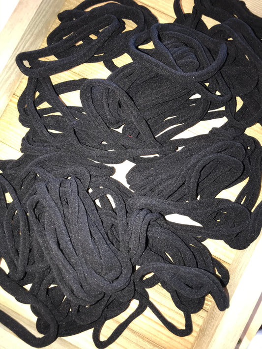Thin, Soft, Amazing Nylon Headbands. Black Various Quantities Bands